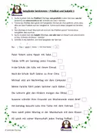Vorschau - Arbeitsblätter - Satzglieder bestimmen - Subjekt Prädikat - 8 Arbeitsblätter - Seite 2