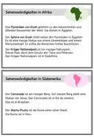 Vorschau - Aufgabenkarten - Lesekartei Sehenswürdigkeiten - Seite 2