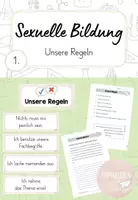 Vorschau - Arbeitsblätter - Sexualerziehung - 1. Unsere Regeln - Deckblatt