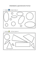 Vorschau - Arbeitsblätter - Einführung geometrische Formen Klasse 1 Mathe - Deckblatt