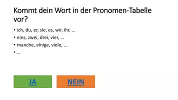 Vorschau - Interaktives Material - Bestimme die Wortart - Seite 1
