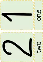 Vorschau - Poster - flashcards numbers 0 - 20 - englisch - Deckblatt