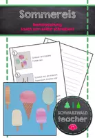 Vorschau - Mal- und Bastelvorlagen - Bastelanleitung Sommereis (auch zum Selbstschreiben) - Deckblatt