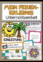 Vorschau - Stundenentwürfe - MEIN FERIENERLEBNIS - komplette Unterrichtseinheit (Erlebniserzählung) - Deckblatt