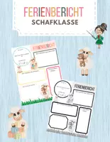 Vorschau - Arbeitsblätter - Ferienbericht für die Schafklasse - Deckblatt