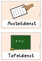 Vorschau - Bildkarten - Klassendienste (Dienste in der Klasse) - Seite 1