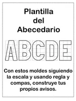Vista previa - Hojas de trabajo - LETRAS DEL ABECEDARIO (PLANA PARA ARTÍSTICA) - Portada