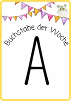 Vorschau - Poster - Poster Buchstabe der Woche/ des Tages - Deckblatt