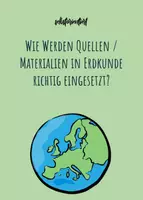 Vorschau - Stundenentwürfe - Klausur in Geografie: Wie werden Quellen richtig eingesetzt? - Arbeitsblatt mit Video - Deckblatt