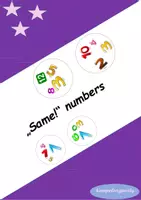 Vorschau - Spiele - same! Finde den Zwilling! DAZ & Englisch (Zahlen / numbers) - Deckblatt