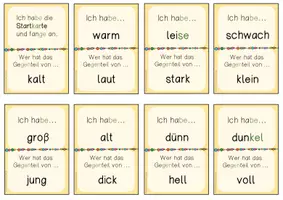 Vorschau - Spiele - Adjektive Lesespiel (Gegensätze finden) - Seite 2