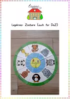 Vorschau - Bildkarten - Zootiere: Legekreis (Wortschatz & Zuordnung) - Sachunterricht / DaZ - Kl. 1/2 - Deckblatt