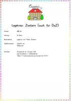 Vorschau - Bildkarten - Zootiere: Legekreis (Wortschatz & Zuordnung) - Sachunterricht / DaZ - Kl. 1/2 - Seite 1