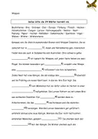 Vorschau - Stundenentwürfe - Rund um... Wespen Steckbrief Texte Aufgaben Spiel Lösung - Seite 1