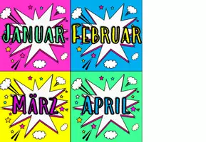 Vorschau - Anderer Materialtyp - Geburtstagskalender im Popart-Stil - Seite 3