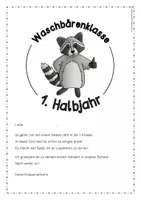 Vorschau - Anderer Materialtyp - Waschbärenklasse - 1. Halbjahreszeugnis in der 1. Klasse - Seite 2