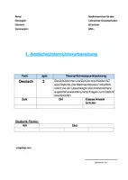 Vorschau - Stundenentwürfe - Unterrichtsentwurf James Krüss die Weihnachtsmaus - Gedicht - Deckblatt