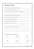 Vorschau - Arbeitsblätter - Lesetexte Waldtiere Schwierigkeitsstufe: schwer - Seite 3