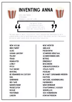 Vorschau - Poster - Vokabelliste zu Inventing Anna - Amerikanische Mini Series - Deckblatt