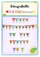 Vorschau - Poster - Willkommens-Wimpelkette - Deckblatt