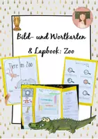 Vorschau - Arbeitsblätter - Zoo Bild-und Wortkarten und Lapbook - Deckblatt