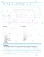 Vorschau - Arbeitsblätter - Winter Vocabulary Worksheet Bundle - Seite 1