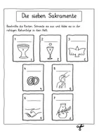 Vorschau - Arbeitsblätter - Die 7 Sakramente - katholische Religion - Seite 1