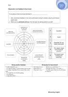 Vorschau - Arbeitsblätter - Observation and Feedback Sheet for Discussions - Seite 1
