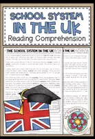 Vista previa - Hojas de trabajo - The School System in the UK - Reading Comprehension (2-times differentiated + Conversation Strips) - Portada