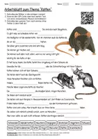 Vorschau - Arbeitsblätter - Arbeitsblatt "Ratten" + Onlineübung & MP3 + Infografik - Deckblatt