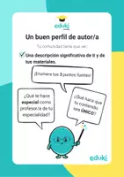 Vista previa - Tarjetas / Manipulativos - Cómo crear un buen perfil de autor/a - página 1