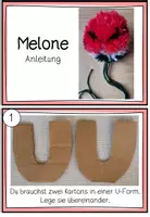 Vorschau - Stationenlernen - Pompons Melone Anleitung für Kinder - Seite 1