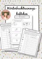 Vorschau - Arbeitsblätter - Wörterbuchtraining_grundschulmaterialien - Deckblatt