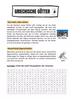 Vorschau - Arbeitsblätter - Die Götter der Griechen - Seite 1