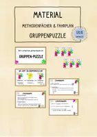 Vorschau - Poster - Fahrplan und Methodenfächer zum Gruppenpuzzle - Deckblatt