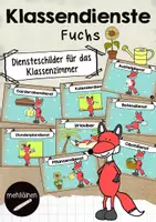 Vorschau - Bildkarten - Klassendienste Fuchs - Deckblatt