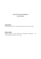 Vorschau - Stundenentwürfe - Kurzgeschichte Augenblicke (Walter Helmut Fritz) - Unterrichtsentwurf - Seite 1