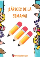 Vista previa - Decoración del aula - ¡Lápices de los días de la semana! - Portada