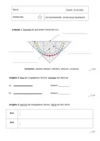 Vorschau - Arbeitsblätter - Test zum Geodreieck (1 Stern) - Deckblatt