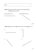 Vorschau - Arbeitsblätter - Mathe Test zum Geodreieck (3 Sterne) - Seite 1