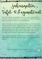 Vorschau - Spiele - Jahreszeiten Tafel- und Legematerial - Seite 1