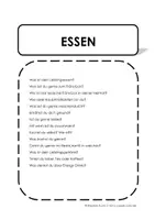 Vorschau - Arbeitsblätter - DaZ A2 Konversation Thema Essen - Seite 2