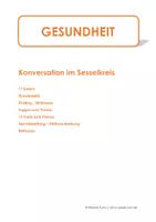 Vorschau - Arbeitsblätter - DaZ A2 Konversation Thema Gesundheit - Deckblatt