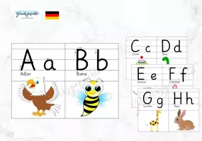 Vorschau - Poster - Anlautposter, Alphabet, ABC lernen, Laute, Buchstabe - Deckblatt