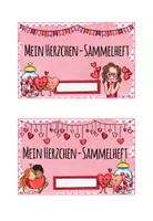 Vorschau - Mal- und Bastelvorlagen - Belohnungssystem: Herzchen-Sammelheft - Seite 3