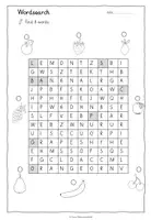 Vorschau - Arbeitsblätter - Fruit - Wordsearch - Arbeitsblätter - Seite 3