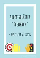 Vorschau - Arbeitsblätter - Feedbackbögen - deutsche Version (Zielscheibe, Feedbackhand, Ampelfeedback, Koffer-Mülleimer-Fragezeichen, Smileyfeedback) #edukiknaller2021 - Deckblatt
