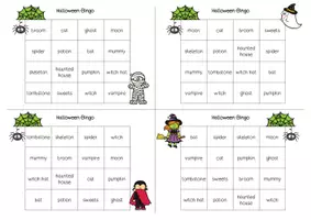 Vorschau - Spiele - Halloween - Englisch - Game-> Bingo - Seite 3
