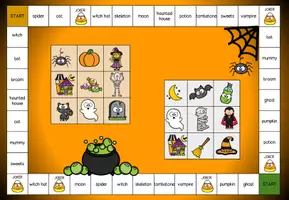 Vorschau - Stationenlernen - Halloween - Englisch - Game-> Würfelbingo - Seite 2