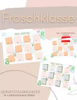 Vorschau - Poster - Geburtstagskalender für die Froschklasse - Deckblatt